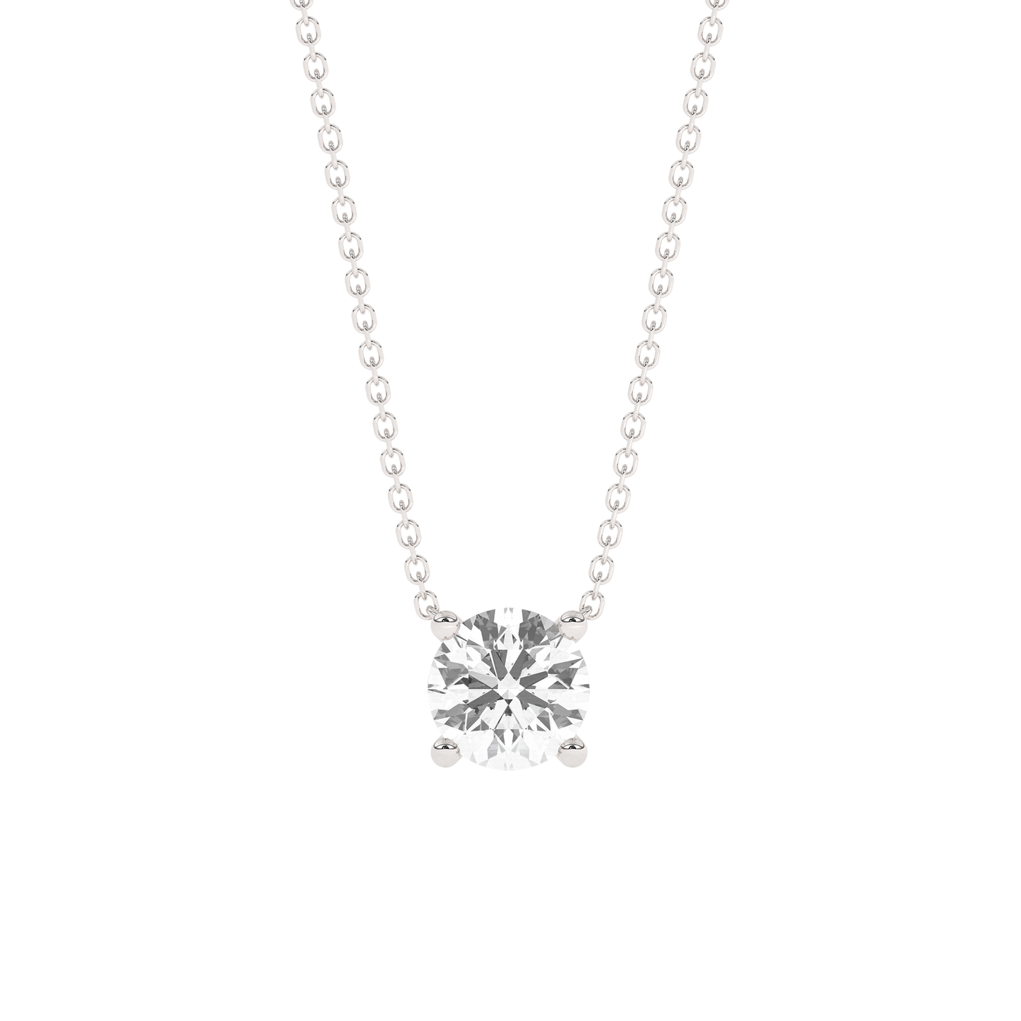 Prong Diamond Necklace 14K Gold (1.0 ct.)