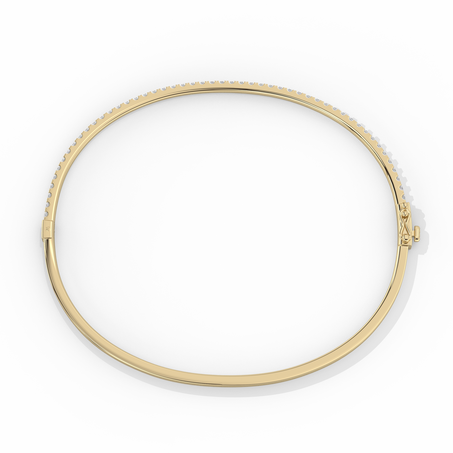 Pavé Diamond Bangle 14K Gold (0.90 ct.)