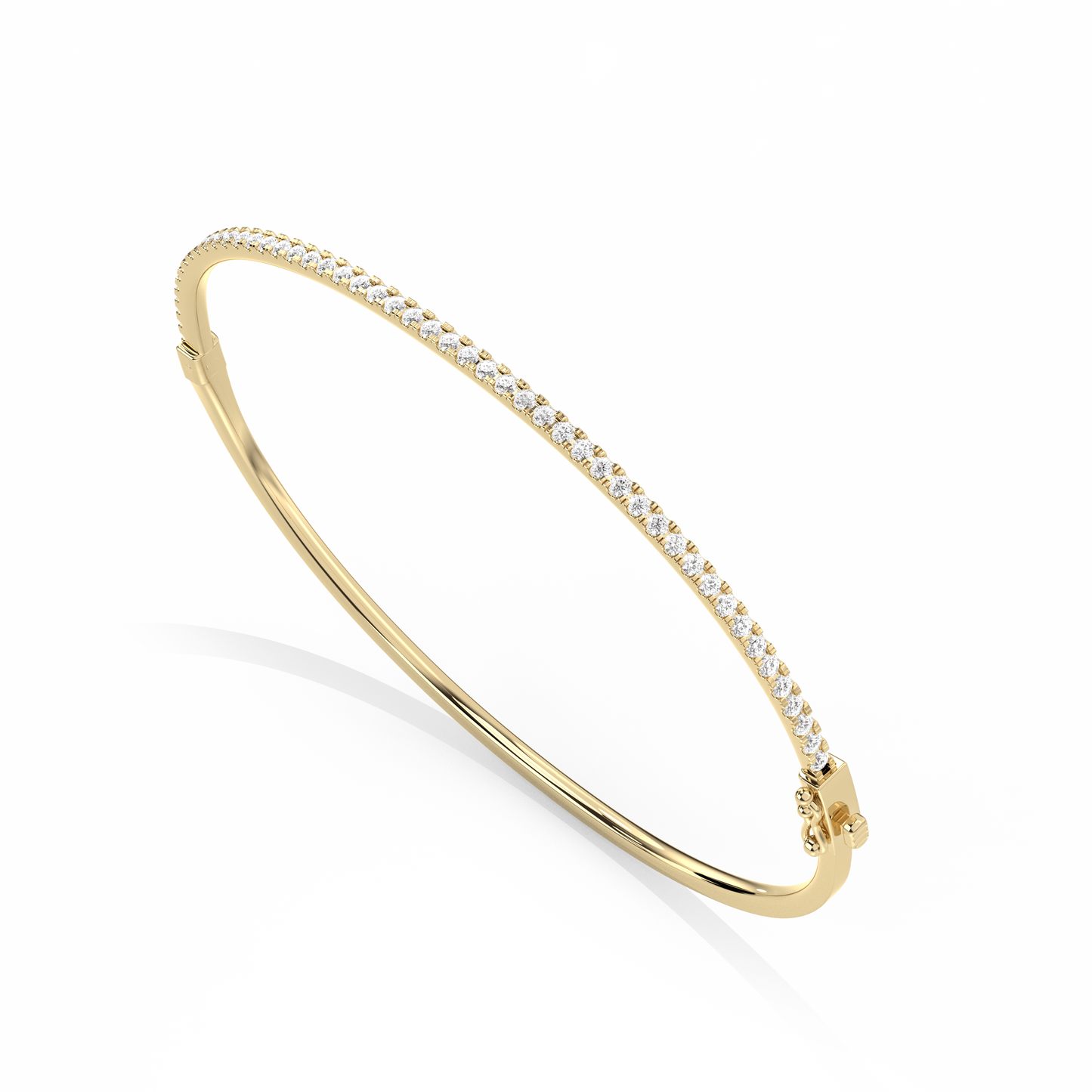 Pavé Diamond Bangle 14K Gold (0.90 ct.)