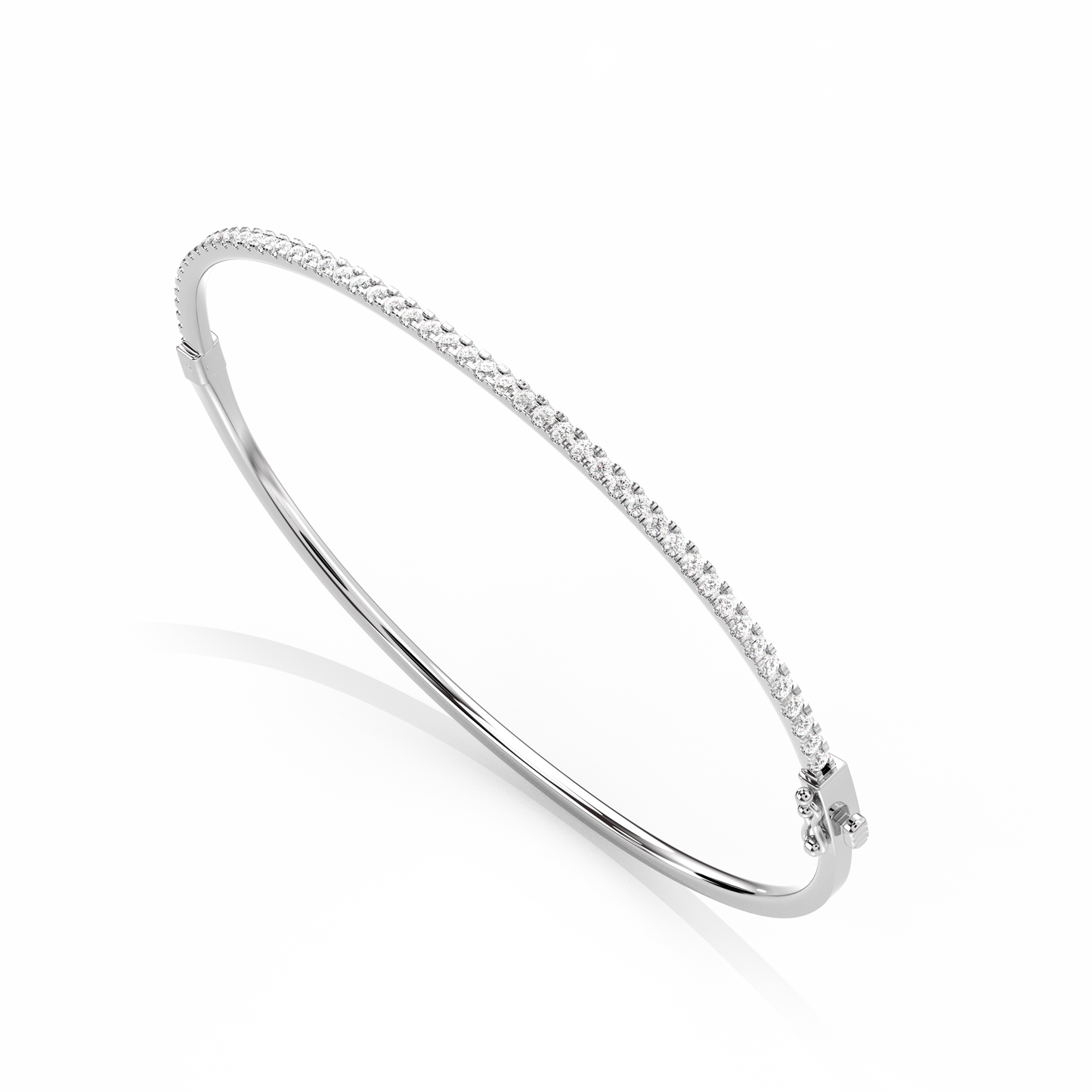 Pavé Diamond Bangle 14K Gold (0.90 ct.)
