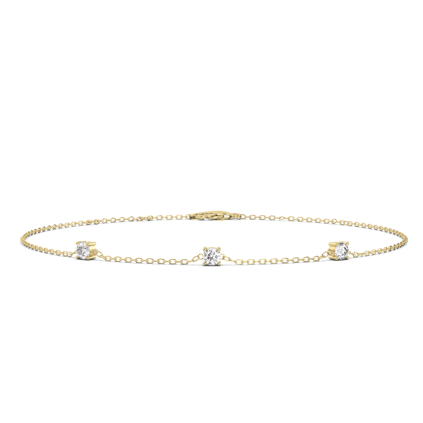 Prong Diamond Bracelet 14K Gold (0.18 ct.)