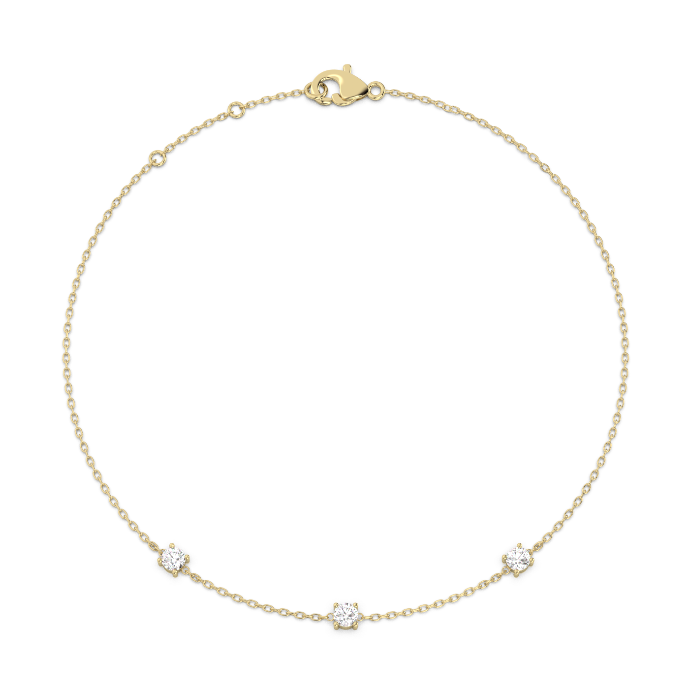 Prong Diamond Bracelet 14K Gold (0.18 ct.)
