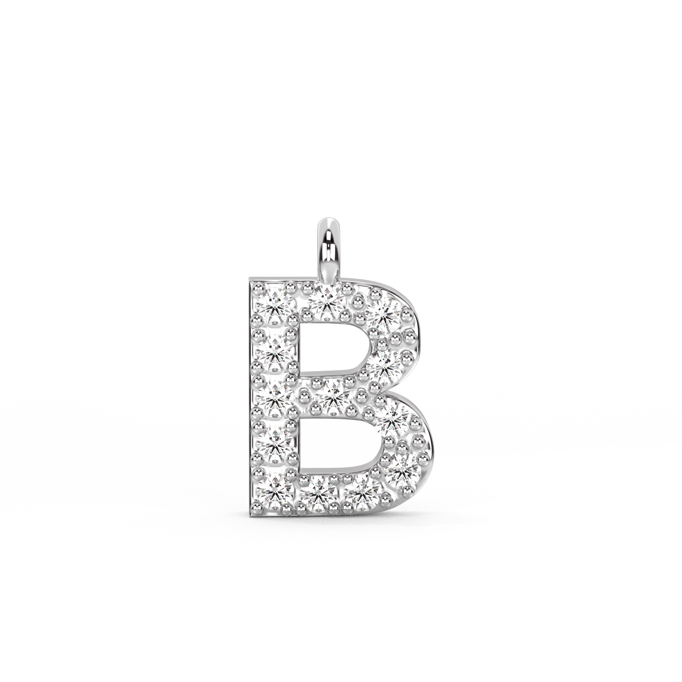 Letter Diamond Pendant | A-Z | 14K Gold (0.04 ct.)