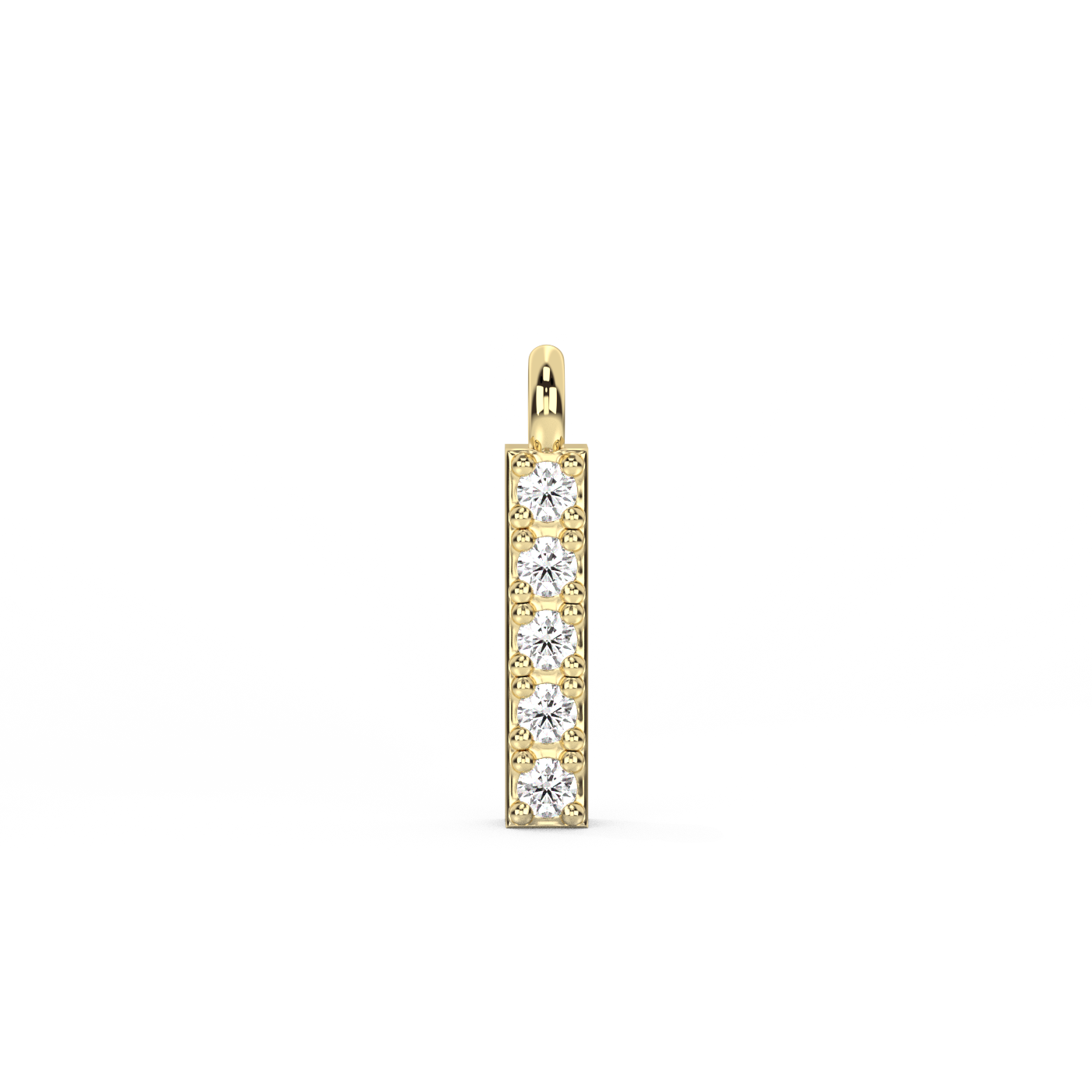 Letter Diamond Pendant | A-Z | 14K Gold (0.04 ct.)