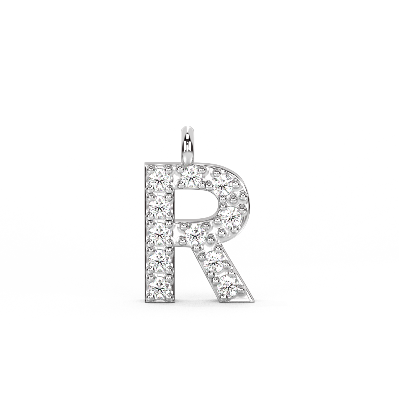 Letter Diamond Pendant | A-Z | 14K Gold (0.04 ct.)
