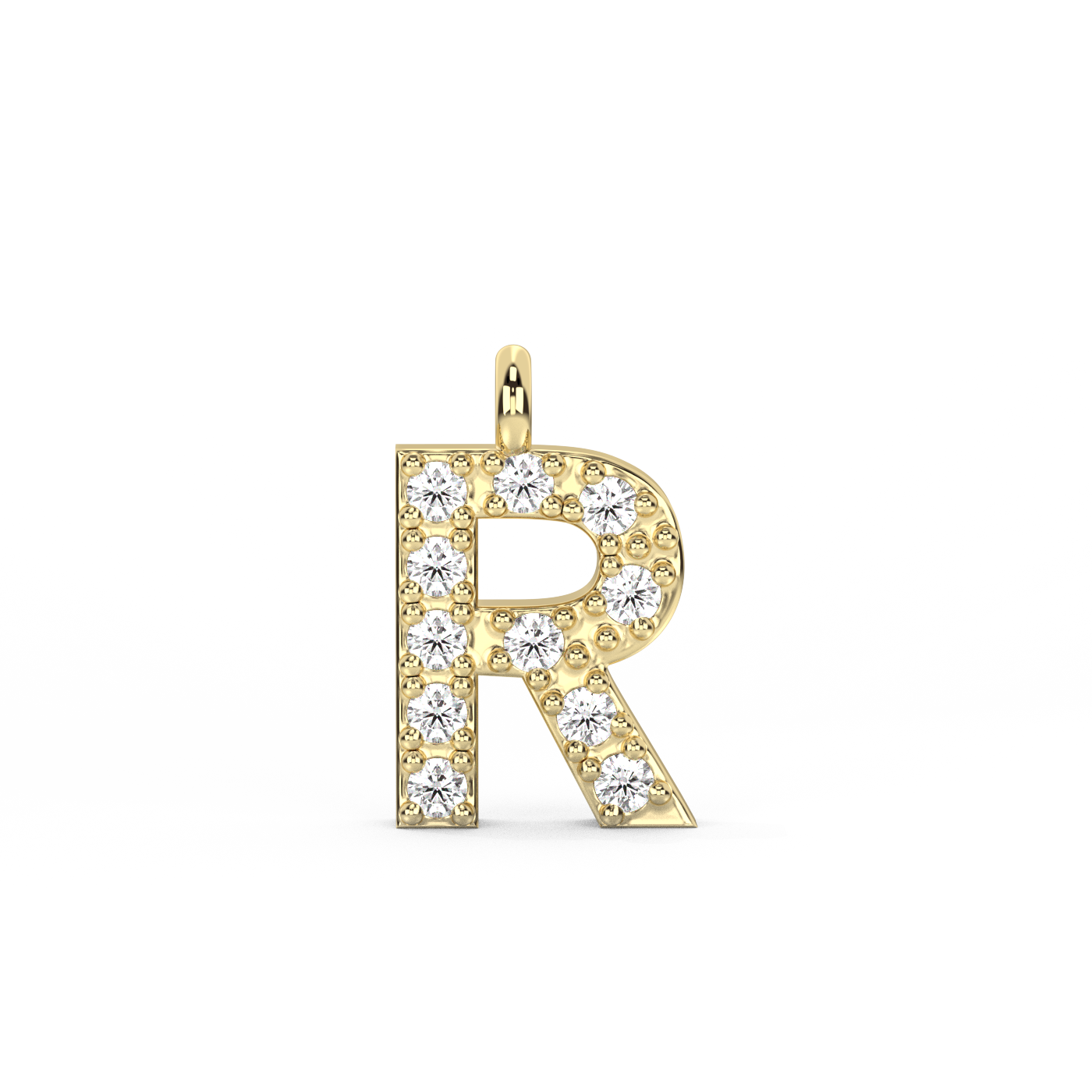 Letter Diamond Pendant | A-Z | 14K Gold (0.04 ct.)