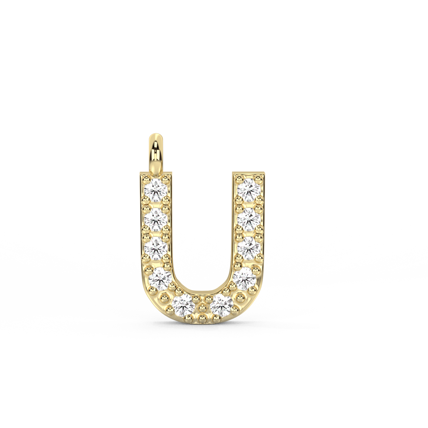 Letter Diamond Pendant | A-Z | 14K Gold (0.04 ct.)