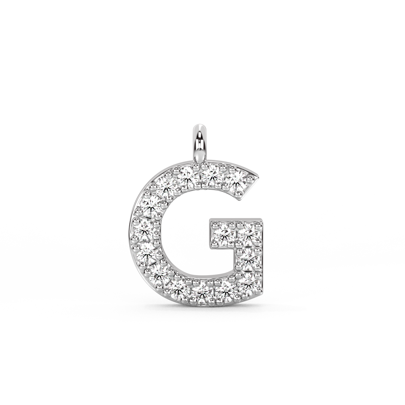 Letter Diamond Pendant | A-Z | 14K Gold (0.04 ct.)