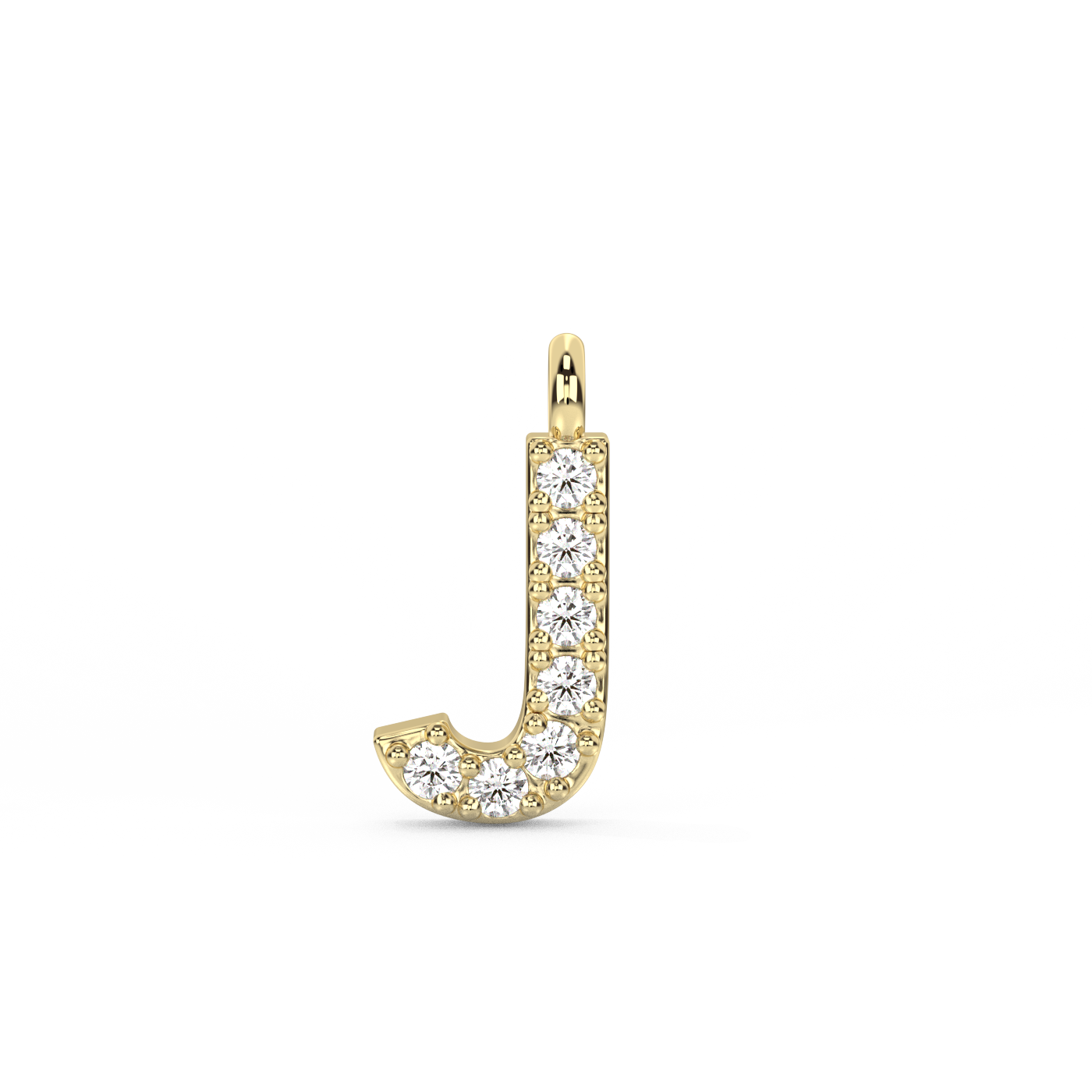 Letter Diamond Pendant | A-Z | 14K Gold (0.04 ct.)