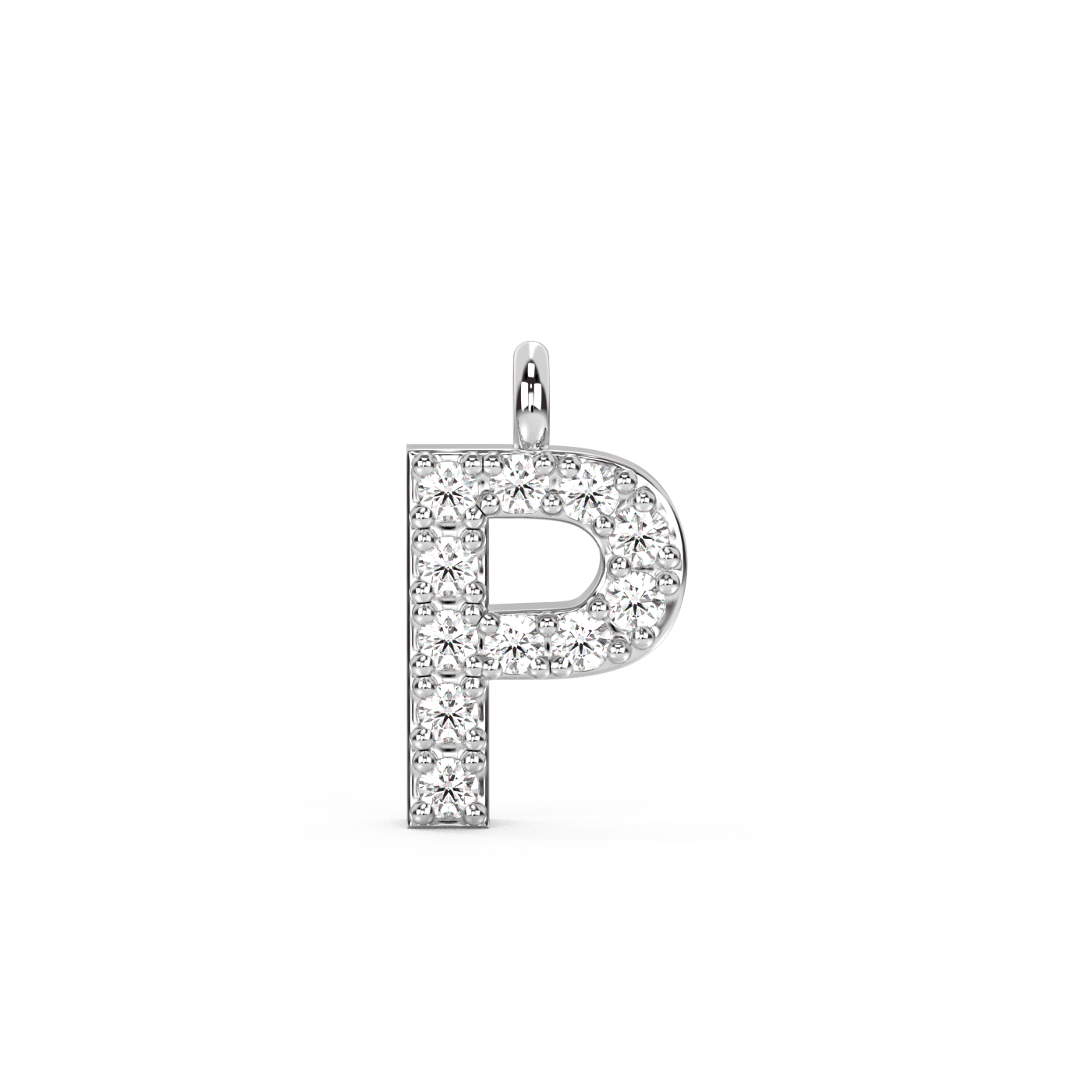Letter Diamond Pendant | A-Z | 14K Gold (0.04 ct.)