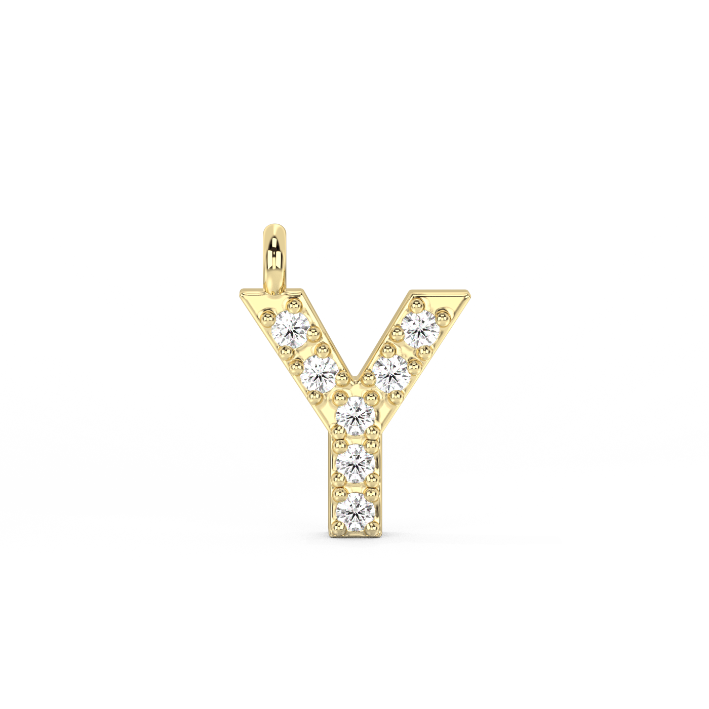 Letter Diamond Pendant | A-Z | 14K Gold (0.04 ct.)