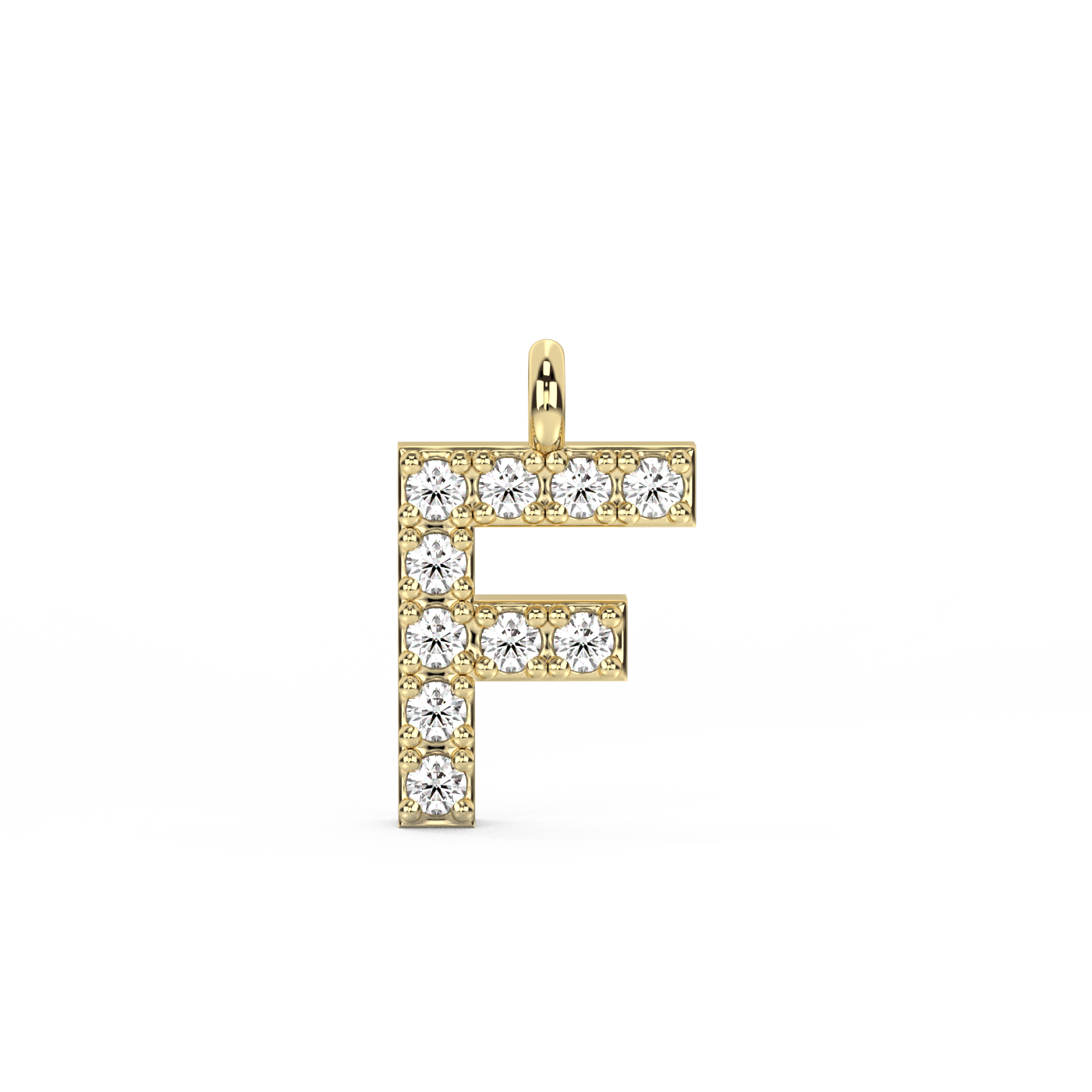 Letter Diamond Pendant | A-Z | 14K Gold (0.04 ct.)