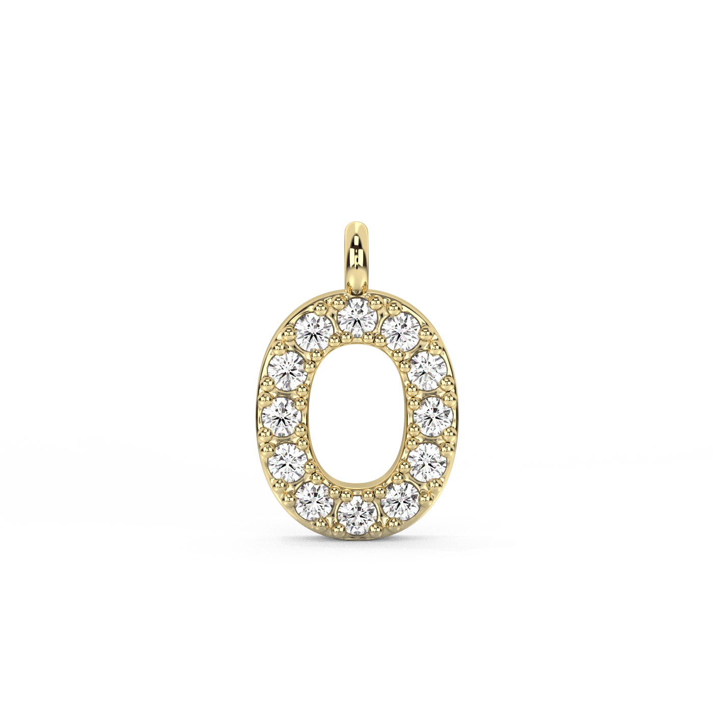 Letter Diamond Pendant | A-Z | 14K Gold (0.04 ct.)