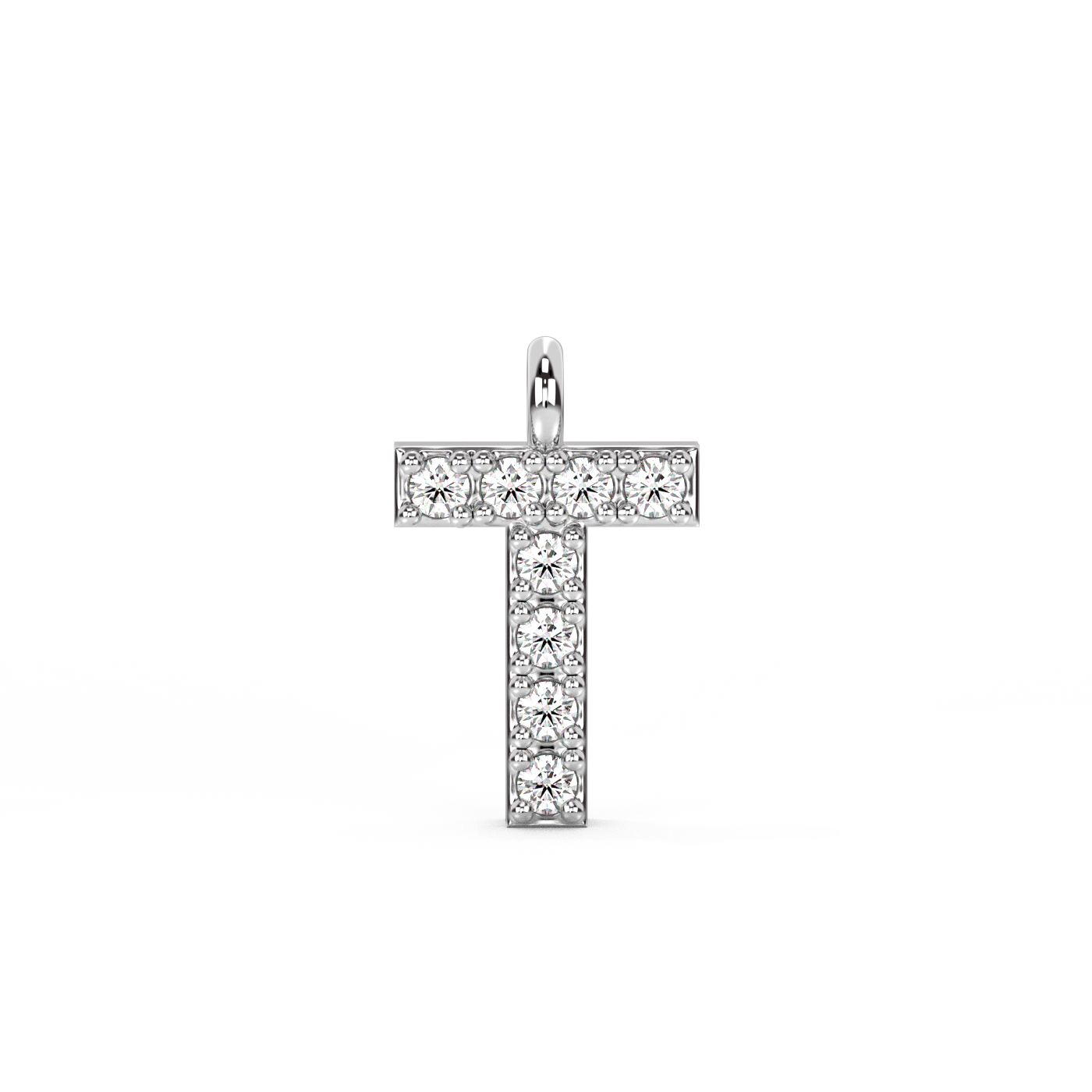 Letter Diamond Pendant | A-Z | 14K Gold (0.04 ct.)