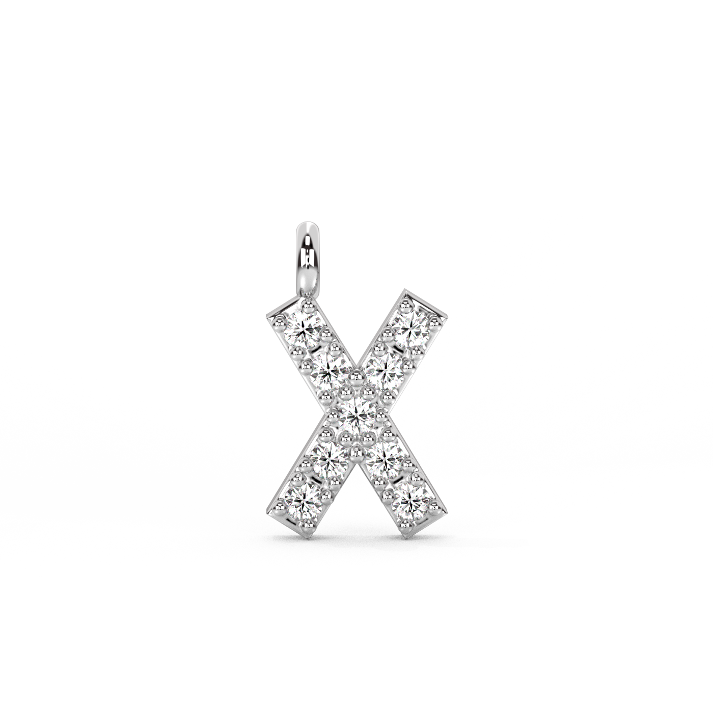 Letter Diamond Pendant | A-Z | 14K Gold (0.04 ct.)