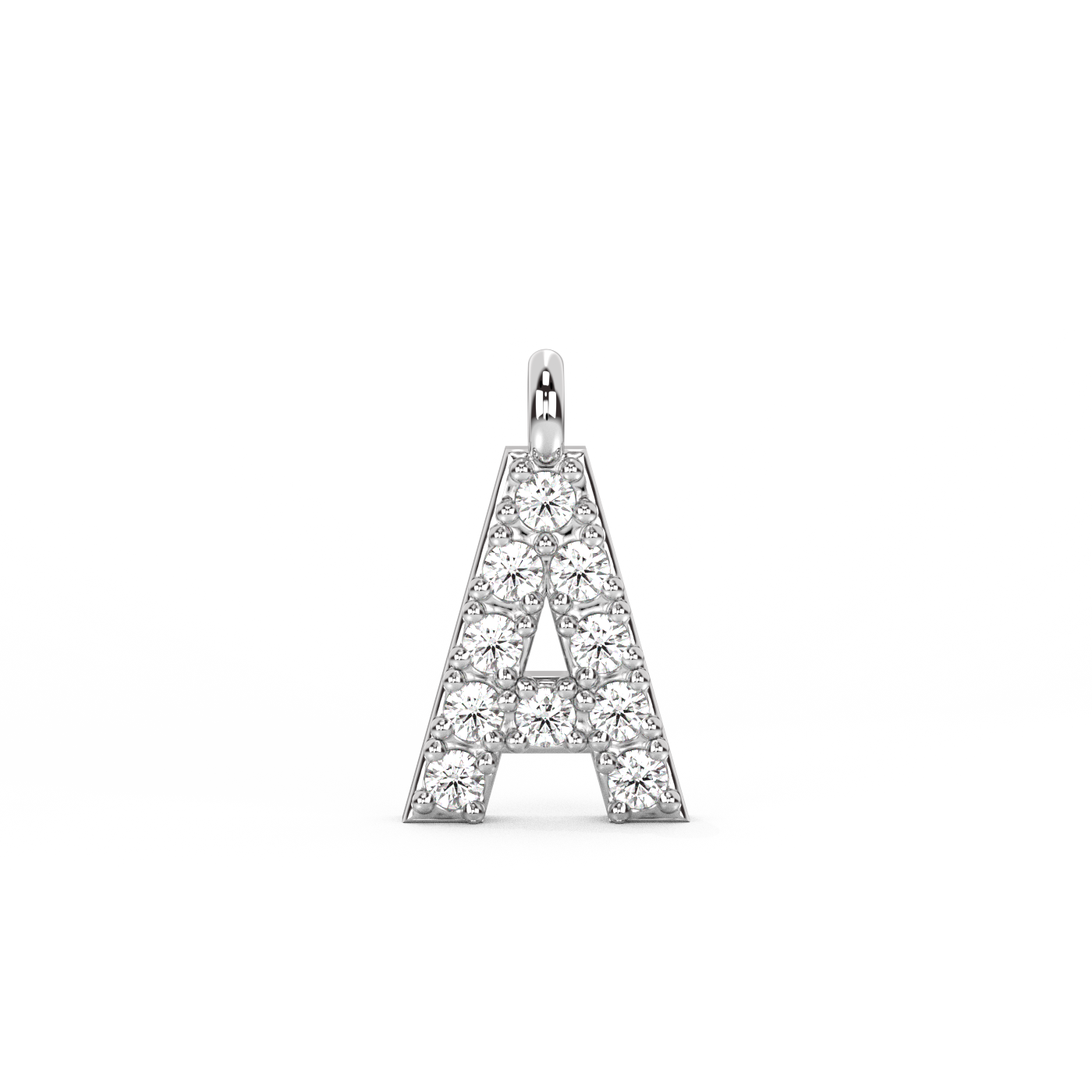 Letter Diamond Pendant | A-Z | 14K Gold (0.04 ct.)