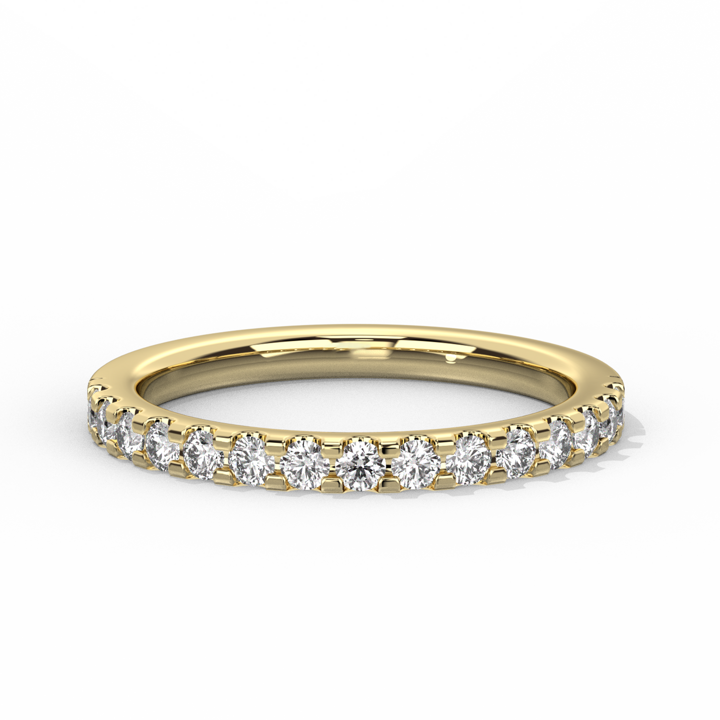 Half Eternity Diamond Ring Large 14K Gold