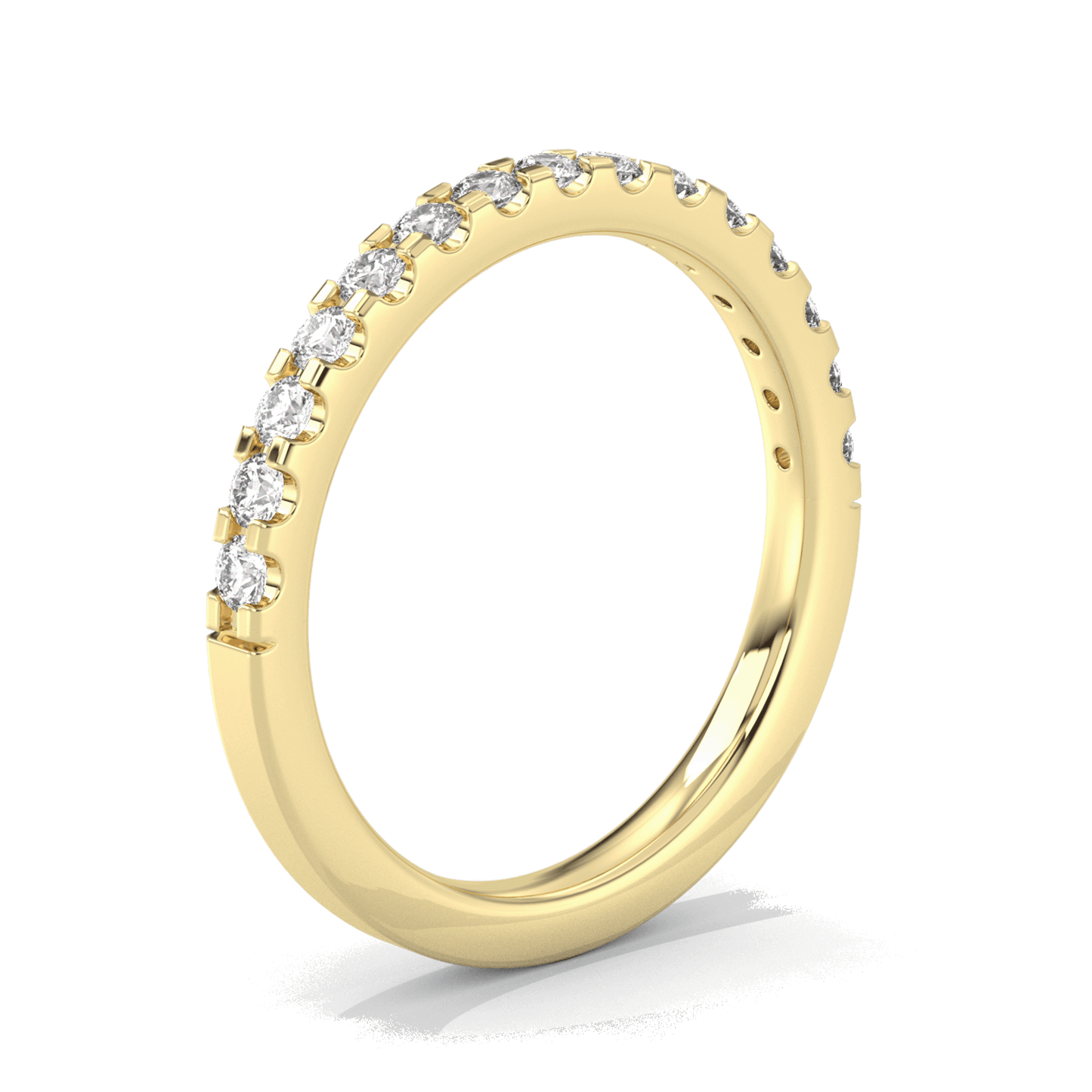 Half Eternity Diamond Ring Large 14K Gold