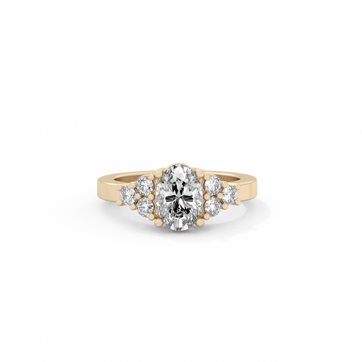 Illusion Lab-grown Diamond Ring - 14K Yellow Gold (1.35 ct.)