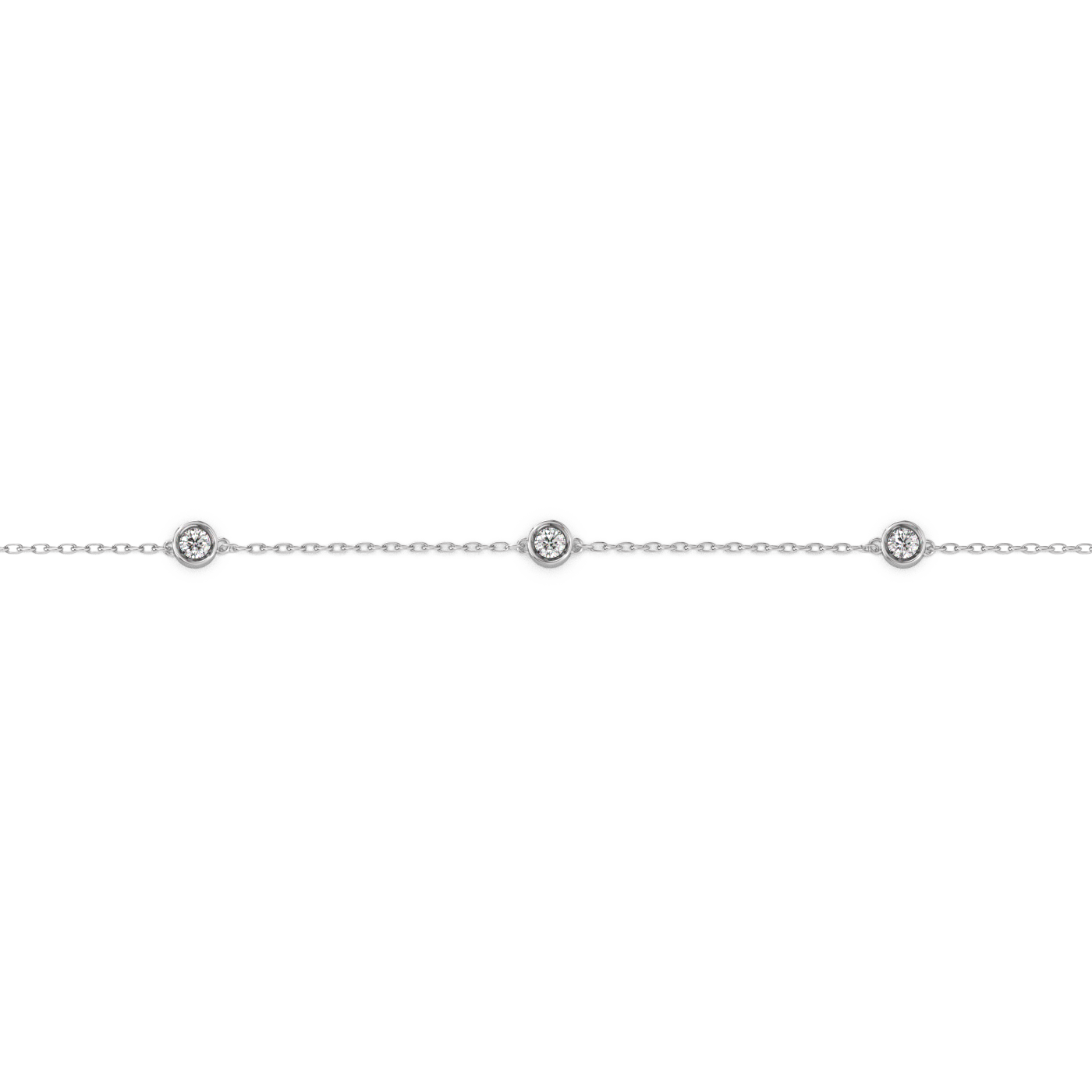 Bezel Diamond Bracelet 14K Gold (0.18 ct.)
