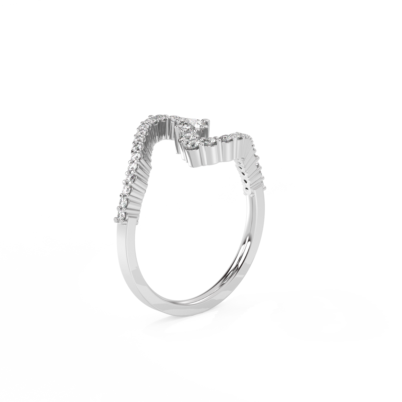 Snail solitaire diamond ring 14K Gold (0.50 ct.)