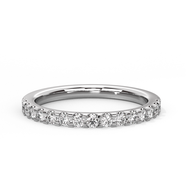 Half Eternity Diamond Ring Large 14K Gold