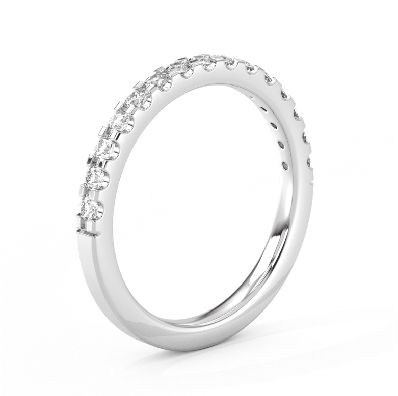 Half Eternity Diamond Ring Large 14K Gold