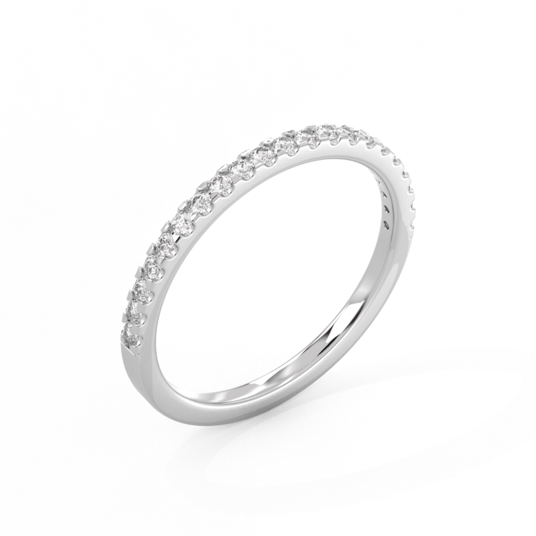 Half Eternity Diamond Ring Medium 14K Gold