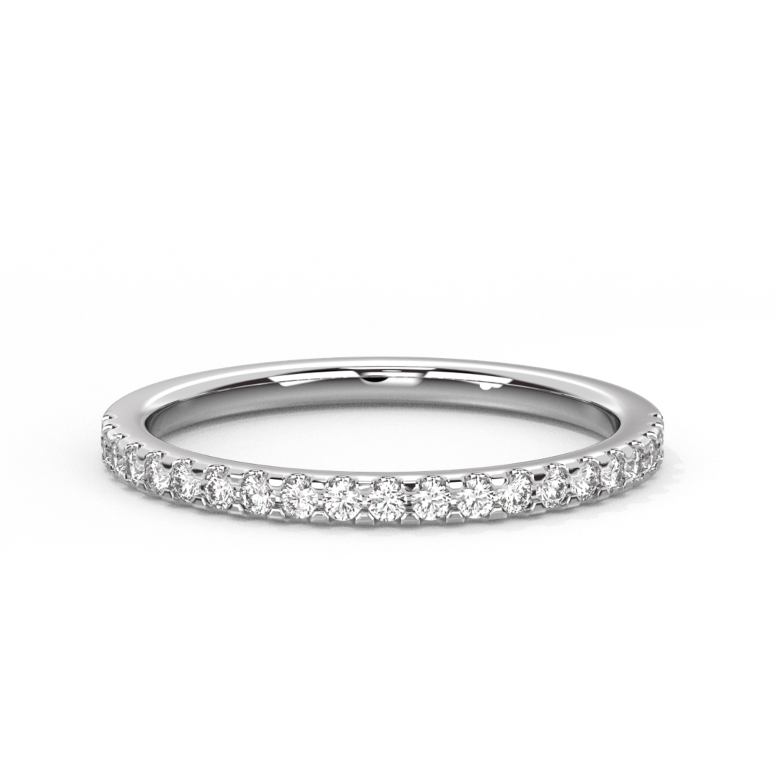 Half Eternity Diamond Ring Medium 14K Gold