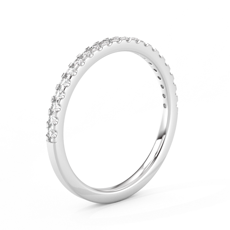 Half Eternity Diamond Ring Medium 14K Gold