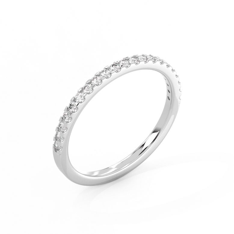 Half Eternity Diamond Ring Small 14K Gold