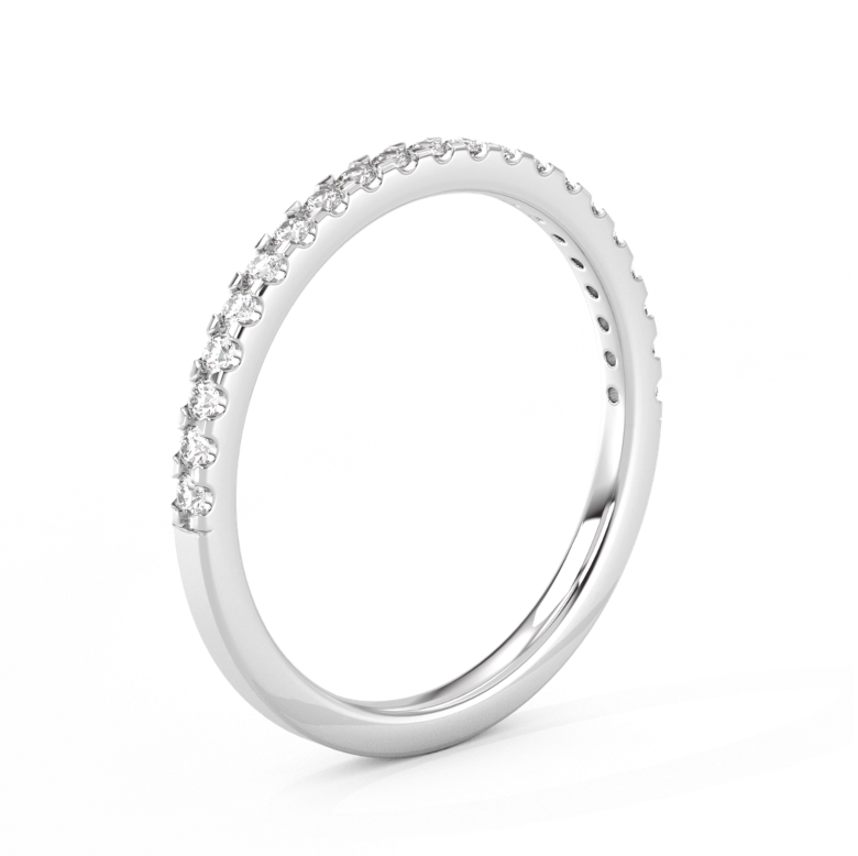 Half Eternity Diamond Ring Small 14K Gold