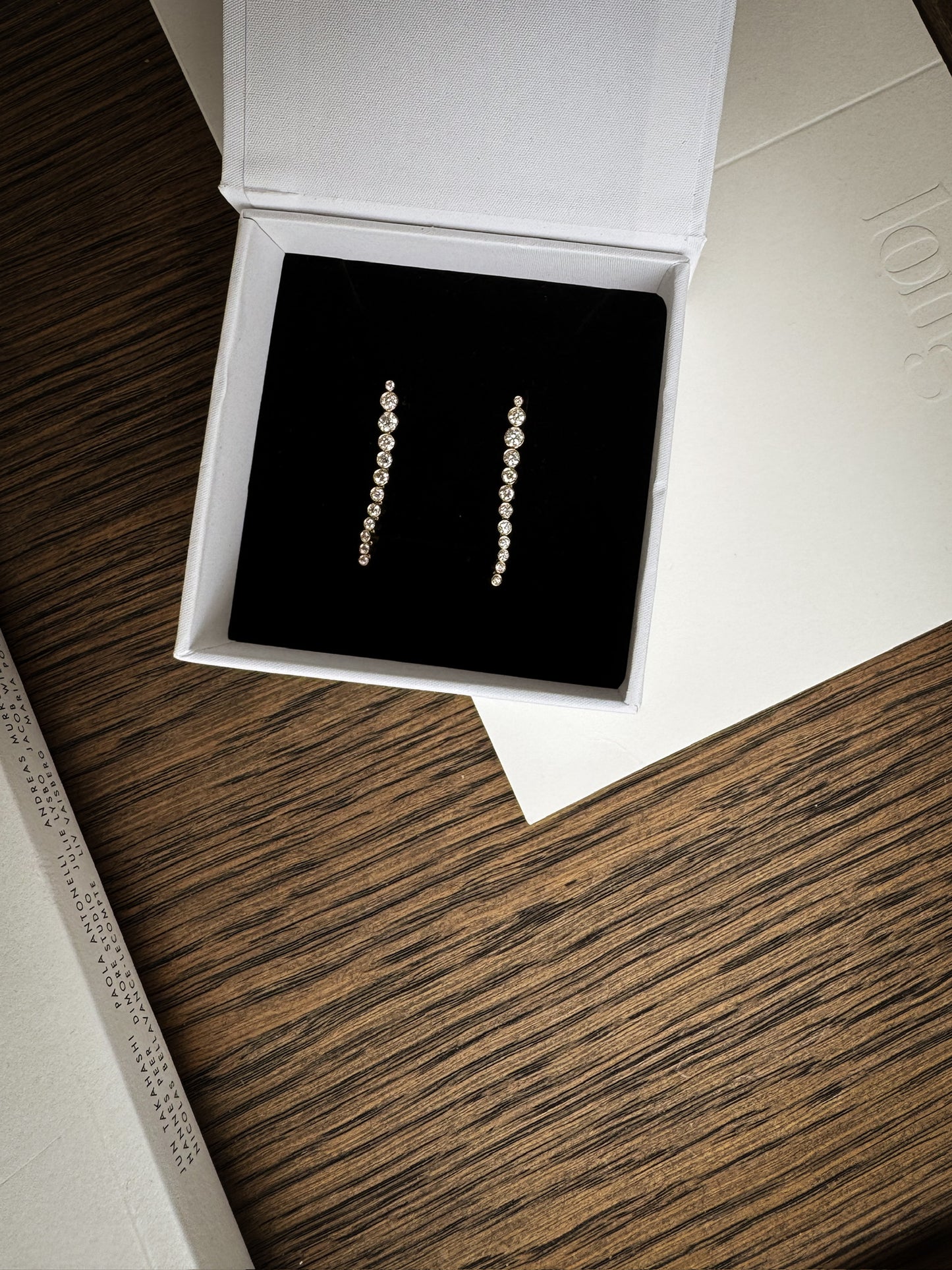 Forever Dangling Diamond Bezel Stud 14K Gold (0.46 ct.) | Single