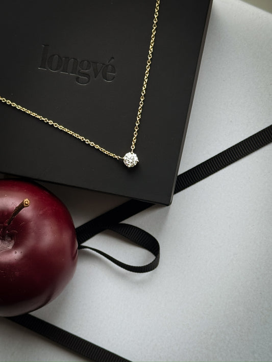 Prong Diamond Necklace 14K Gold (0.50 ct.)