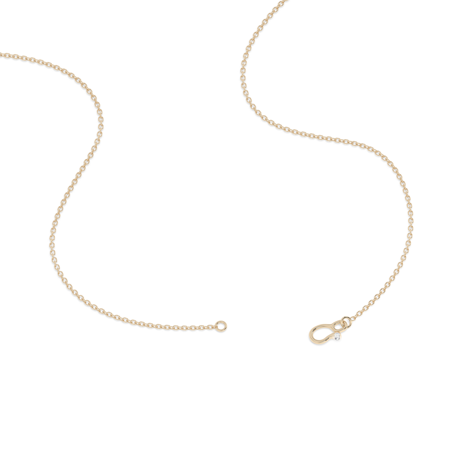 Letter Diamond Necklace | A-Z | 14K Gold (0.04 ct.)