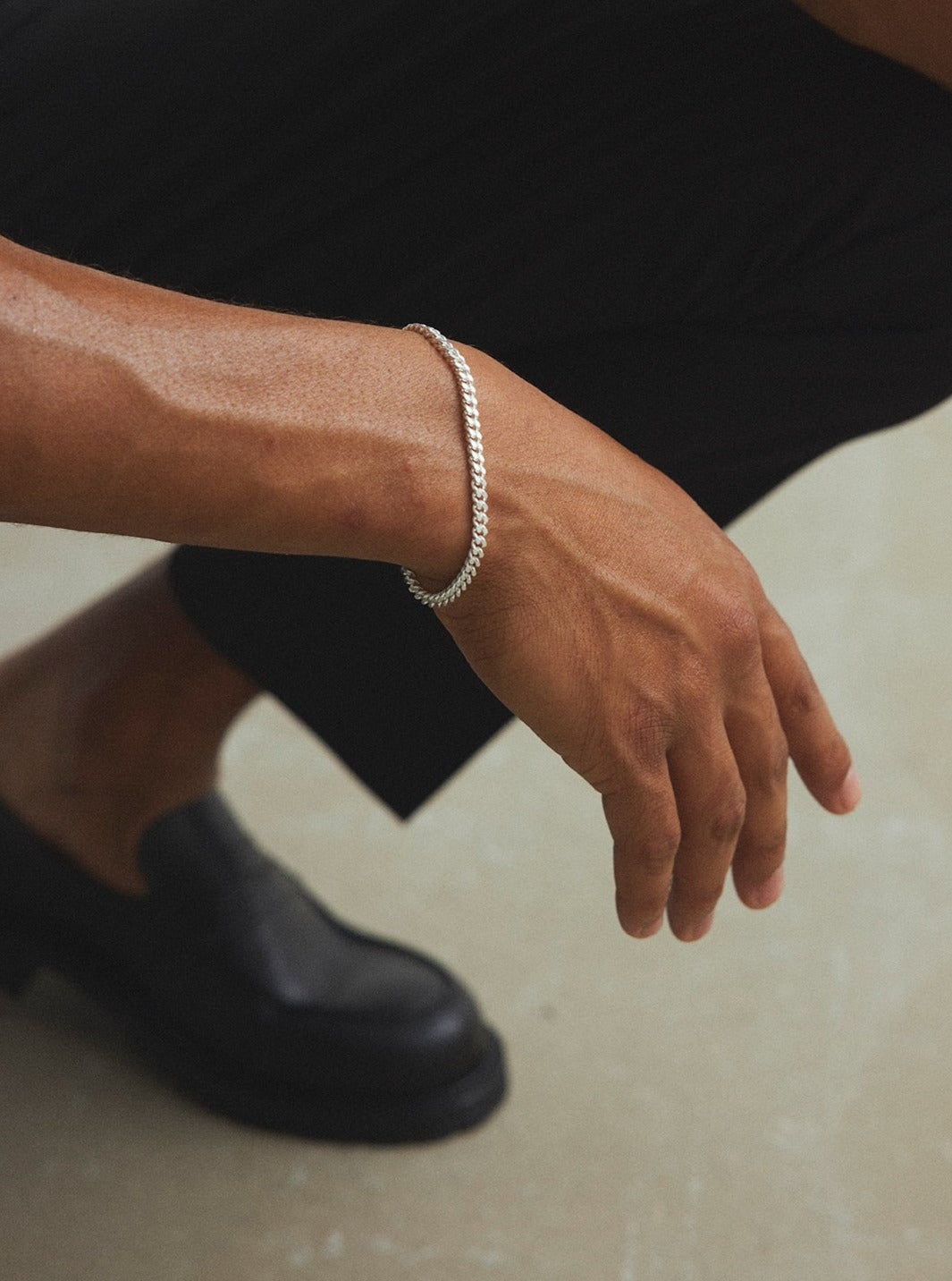 Panzer Chain Bracelet Silver