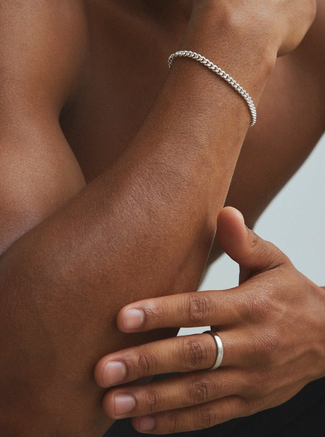 Panzer Chain Bracelet Silver