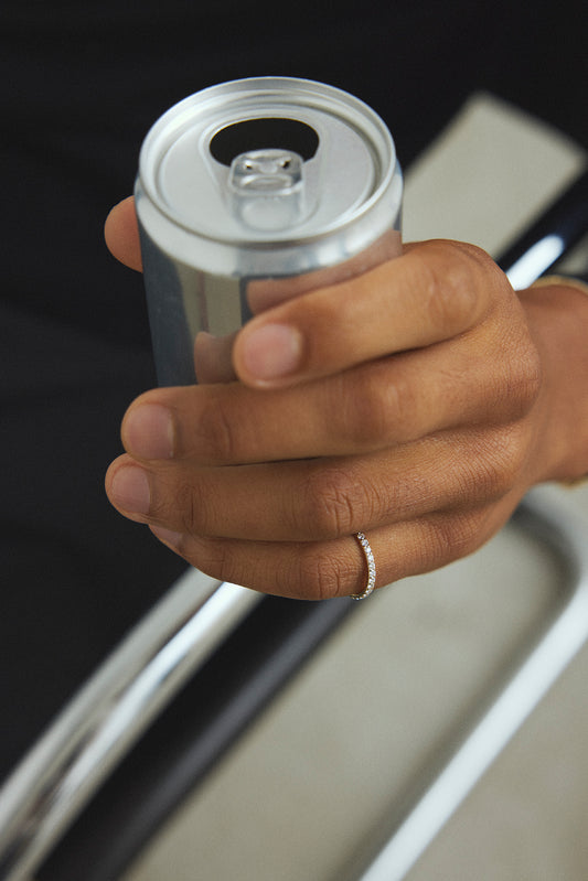 Half Eternity Diamond Ring Medium 14K Gold