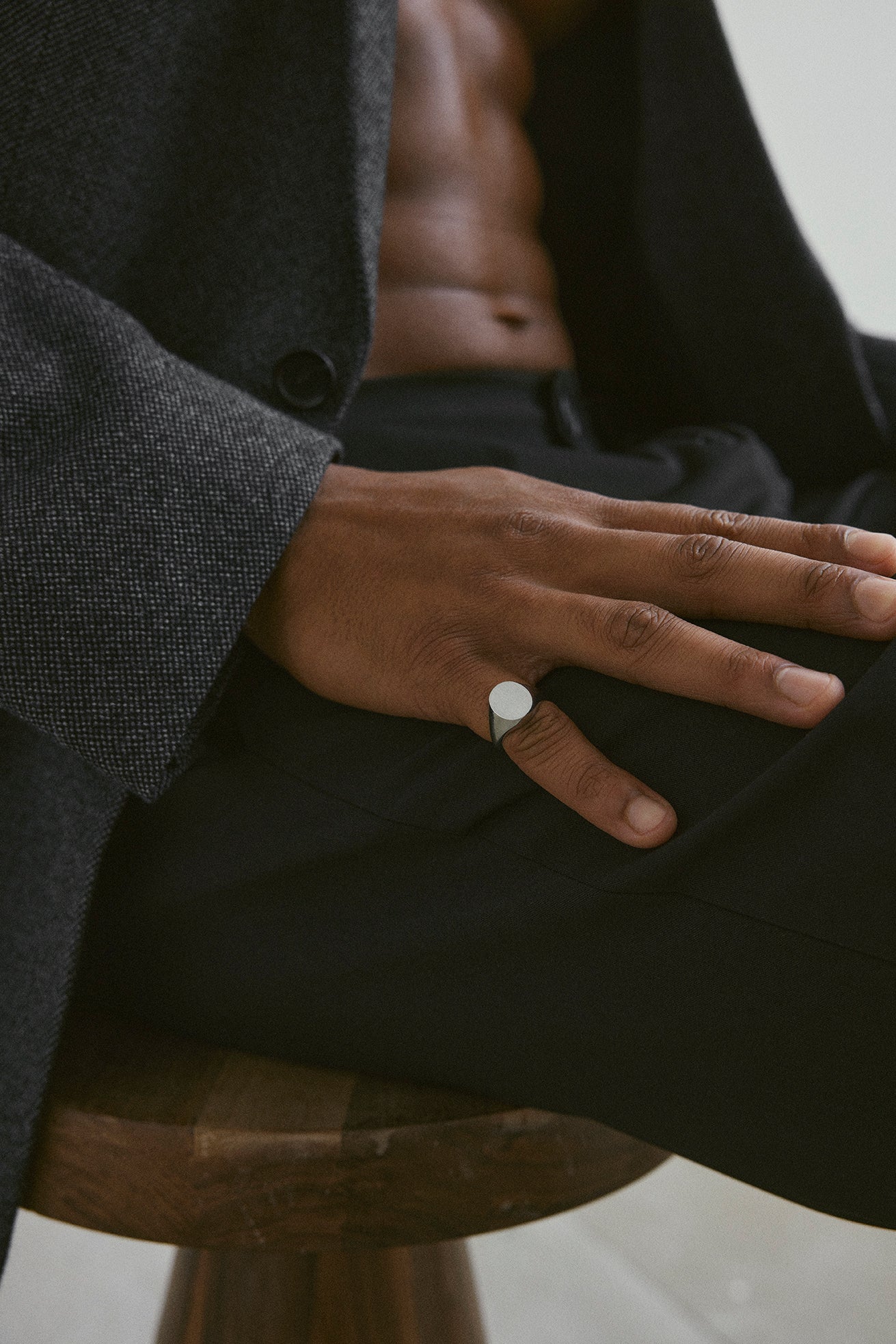 Oval Signet Ring Sterling Silver