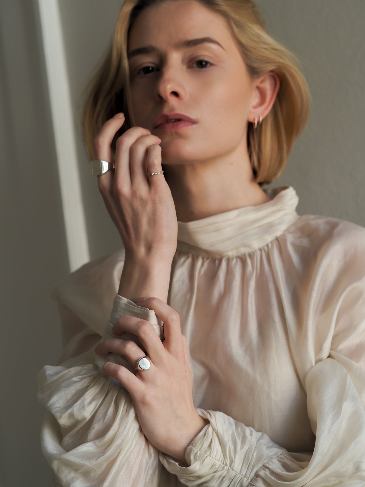 Oval Signet Ring Sterling Silver