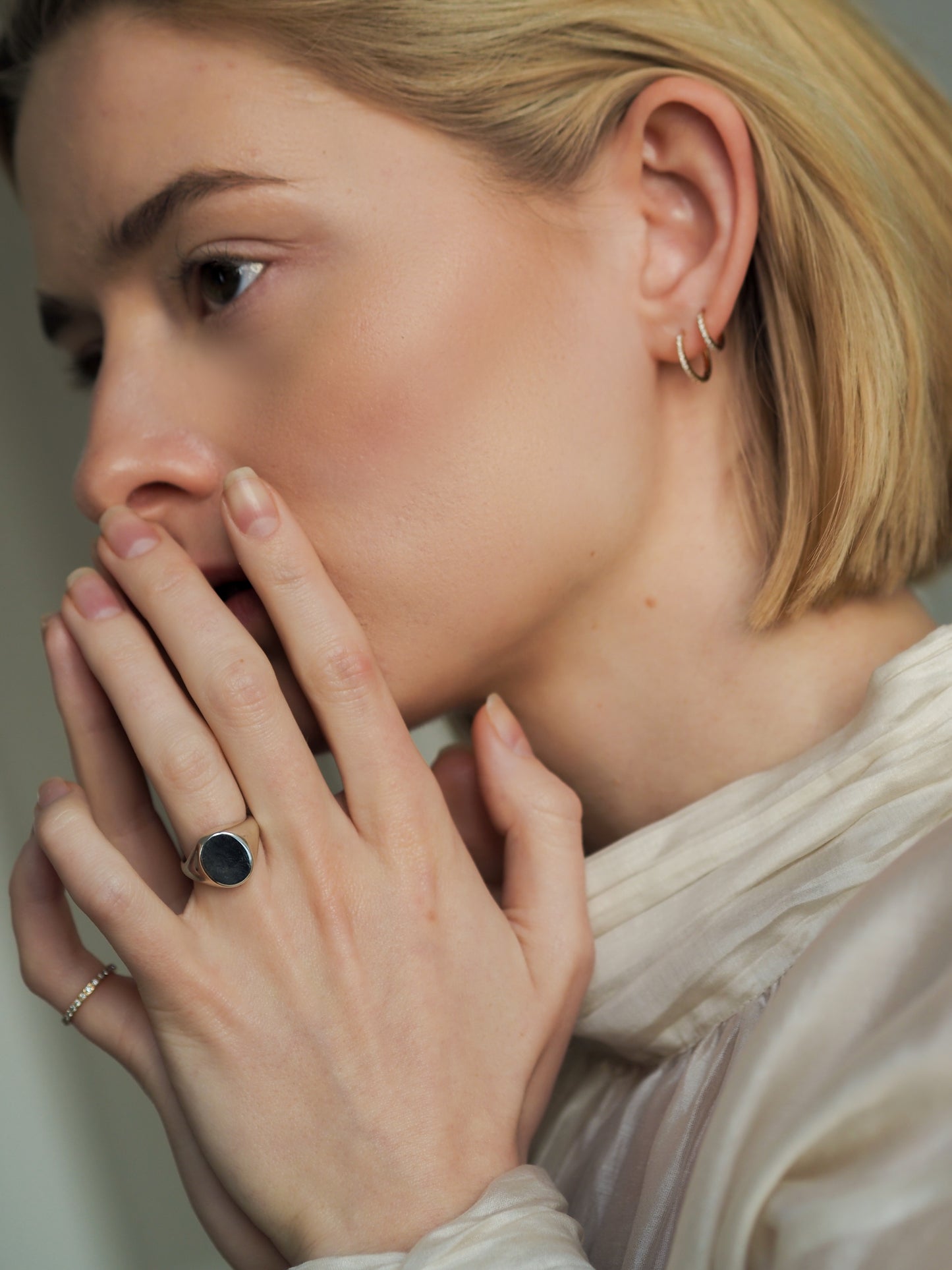 Oval Signet Ring Sterling Silver