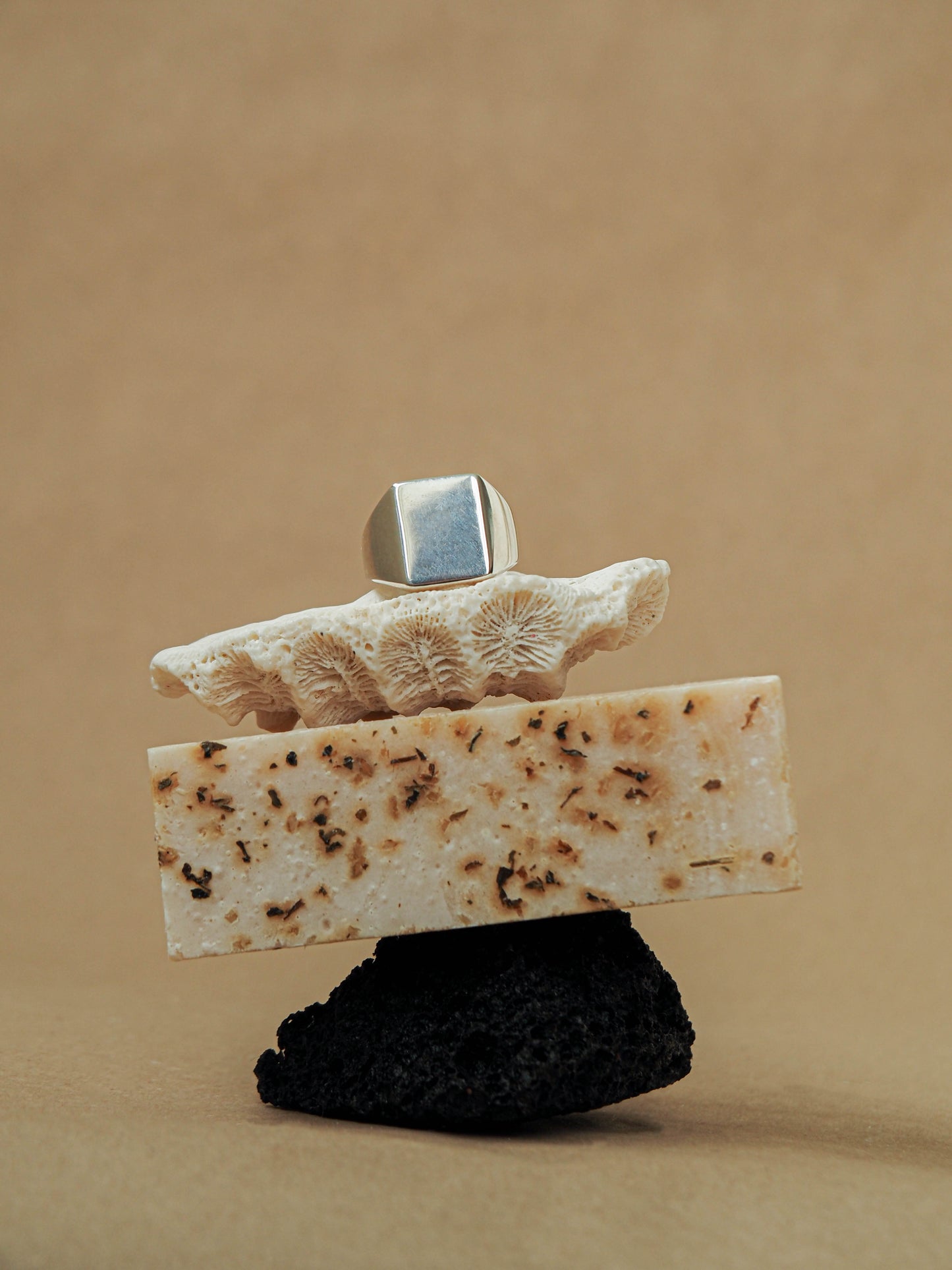 Square Signet Ring Sterling Silver