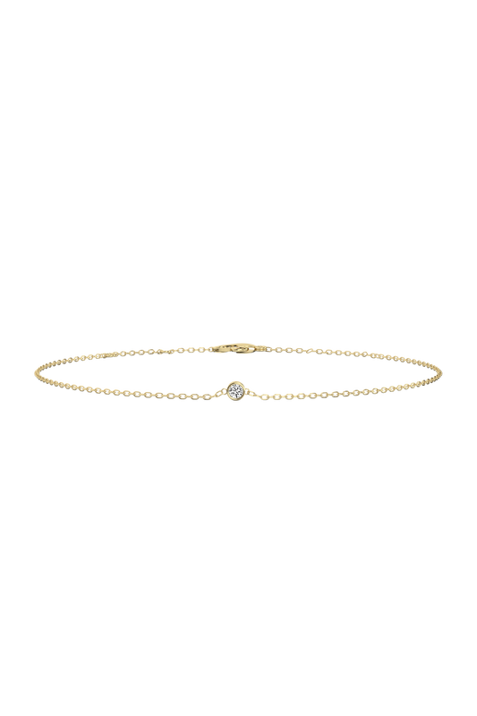 Bezel Diamond Bracelet 14K Gold (0.03 ct.)