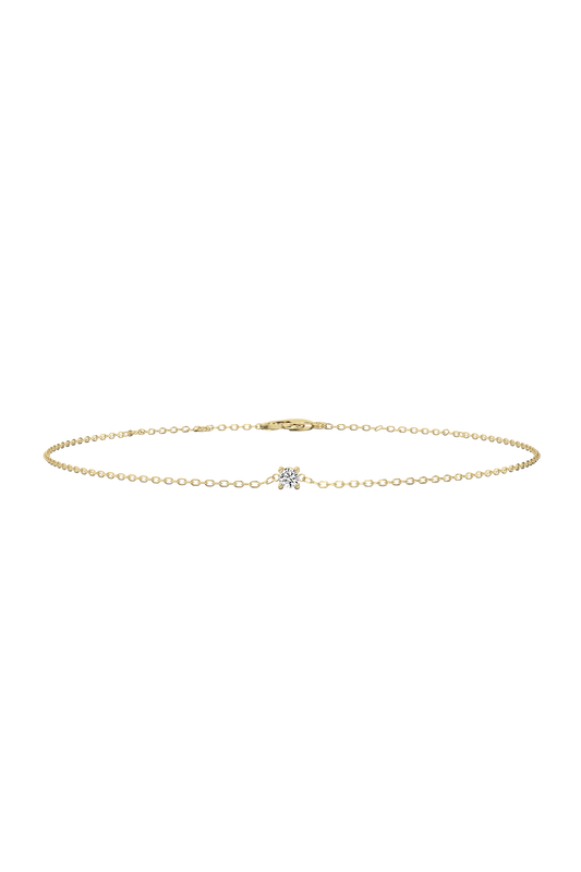 Prong Lab-grown Diamond Bracelet (0.03 ct.) 14K Gold