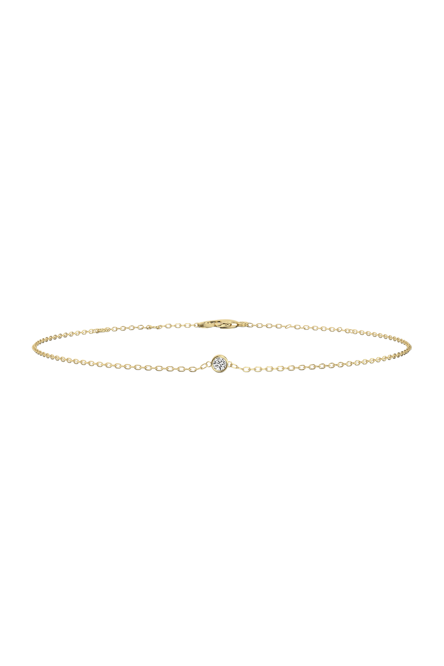 Bezel Diamond Bracelet (0.03 ct.) 14K Yellow Gold