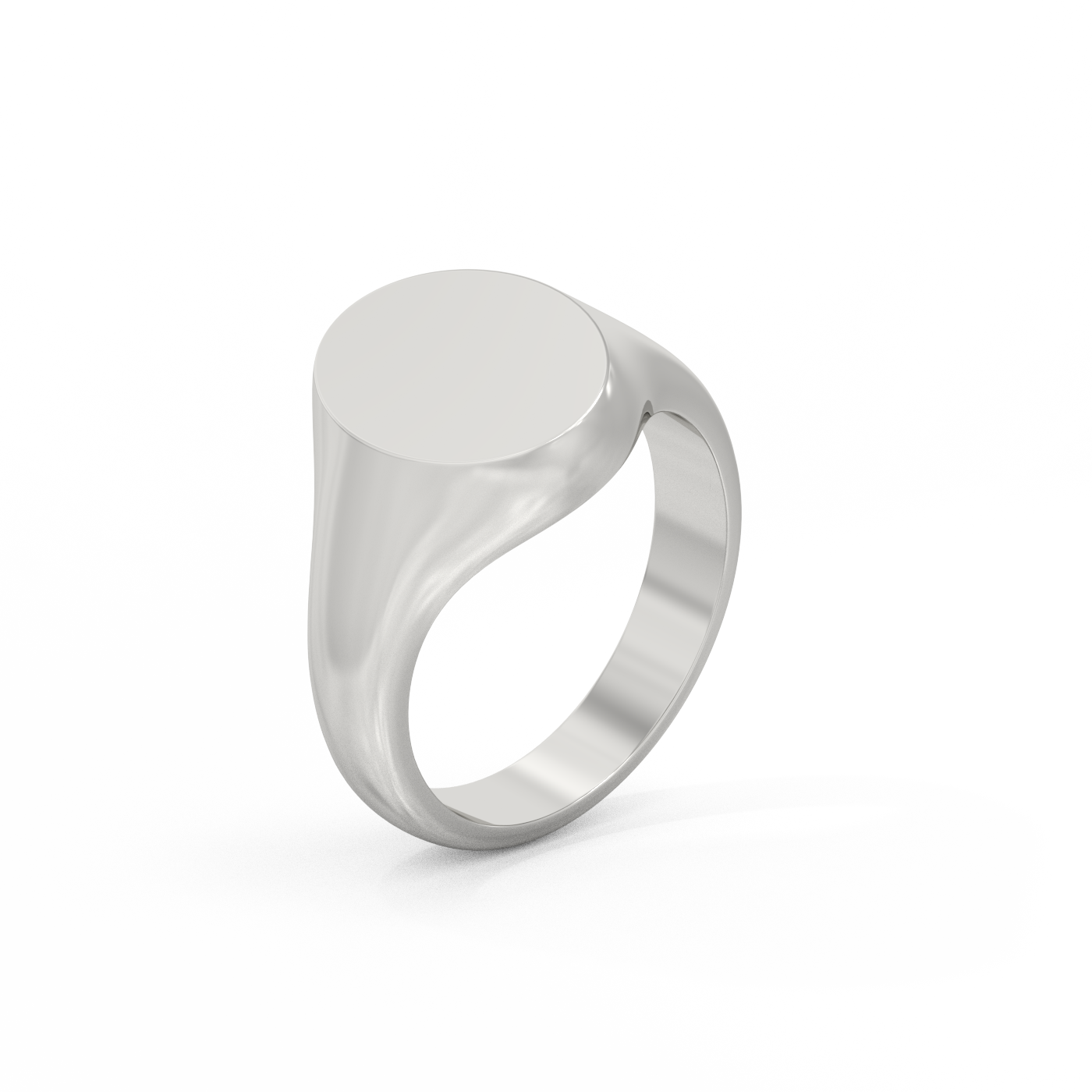 Oval Signet Ring Sterling Silver