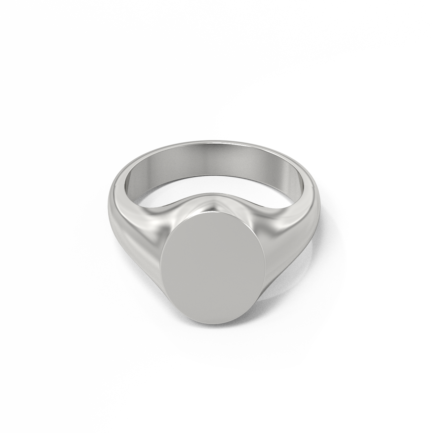 Oval Signet Ring Sterling Silver