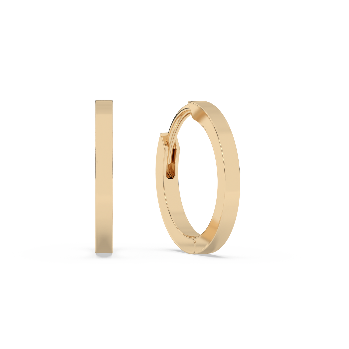 Small Huggies 14K Gold | Single