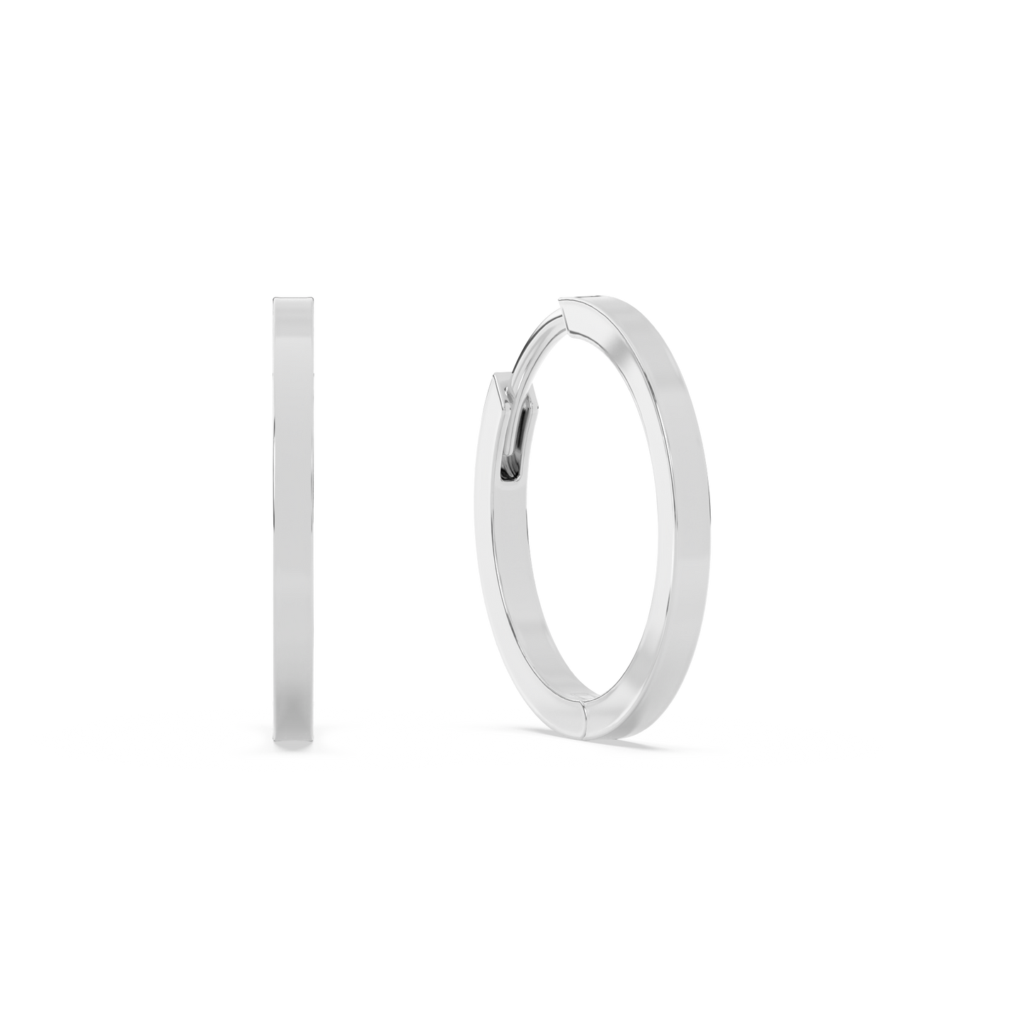 Medium Huggies 14K Gold | Single