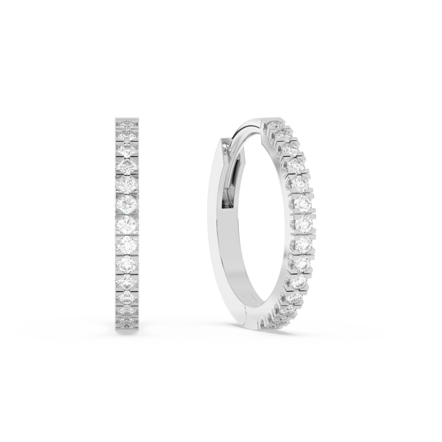 Small Diamond Huggies 14K Gold (0.07 ct.) | Single